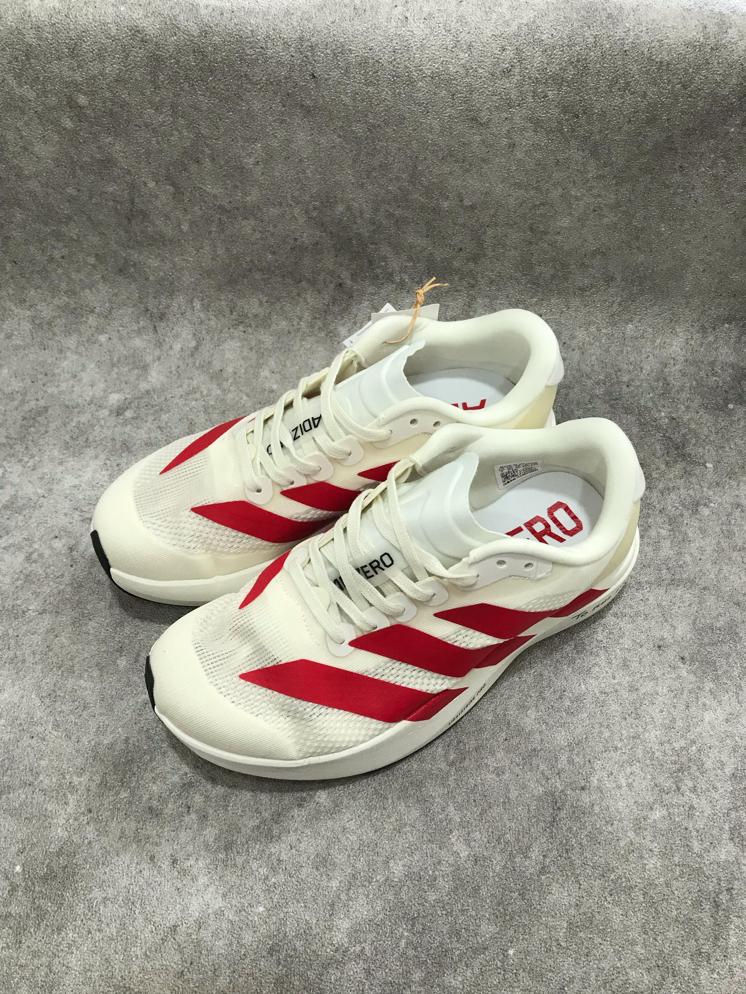 ADIDAS ADIZERO EVO SL CREAM GARIS MERAH